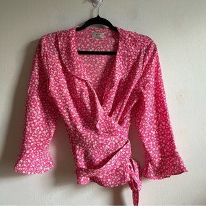 Aritzia Little Moon Julep Floral Cottagecore Barbiecore Wrap